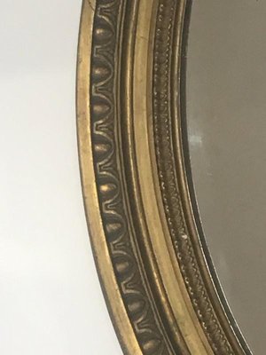 19th Century French Louis XVI Wood and Gold Stuck Mirror-BA-699488