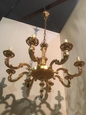 19th Century French Luigi Chandelier and Sconces Set, Set of 3-ERB-626953