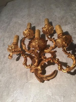 19th Century French Luigi Chandelier and Sconces Set, Set of 3-ERB-626953