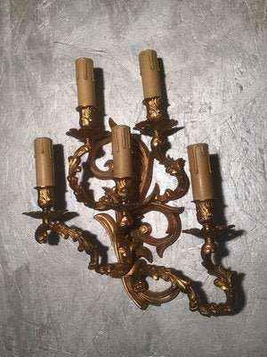 19th Century French Luigi Chandelier and Sconces Set, Set of 3-ERB-626953