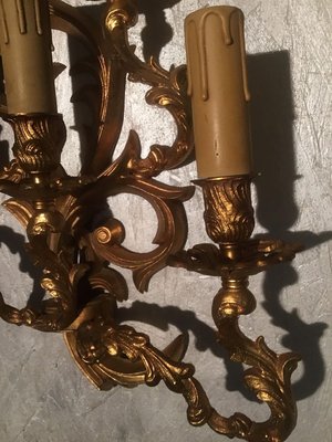 19th Century French Luigi Chandelier and Sconces Set, Set of 3-ERB-626953