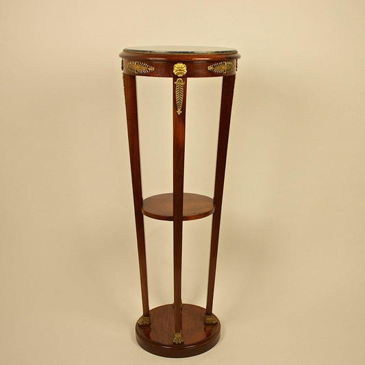 19th Century French Mahogany and Gilt-Bronze Tall Gueridon Pedestal