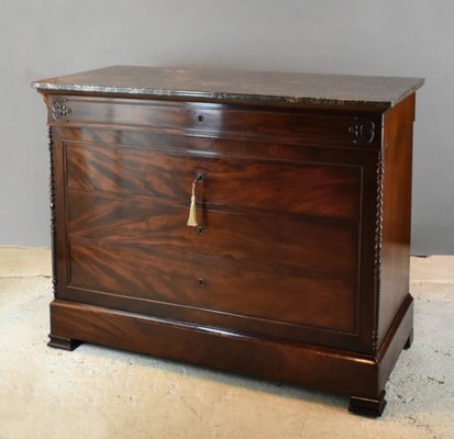 19th Century French Mahogany Chest of Drawers-CTD-646503