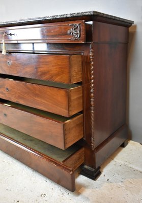 19th Century French Mahogany Chest of Drawers-CTD-646503