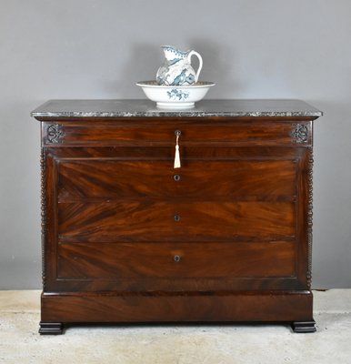 19th Century French Mahogany Chest of Drawers-CTD-646503