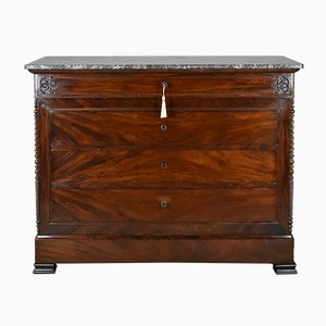 19th Century French Mahogany Chest of Drawers-CTD-646503