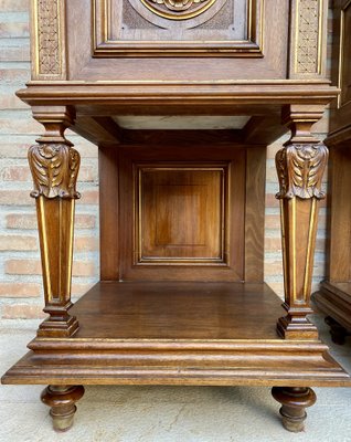 19th Century French Marble Top Bedside Tables, 1890s, Set of 2-NOU-1734376