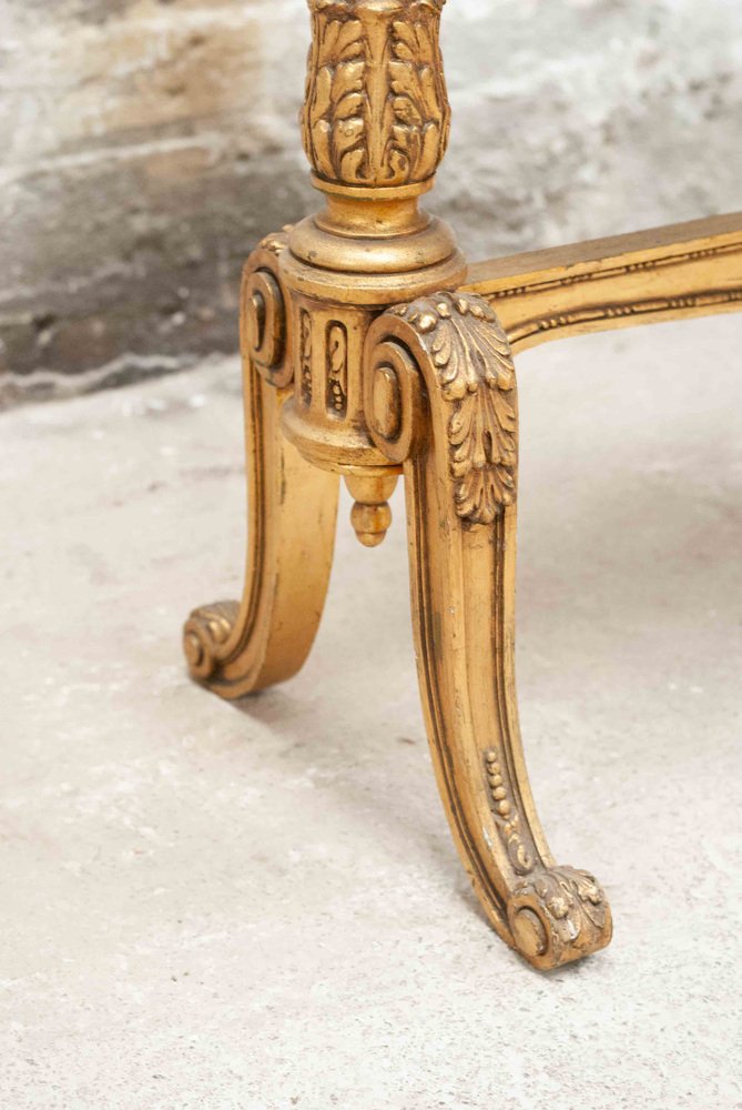 19th Century French Napoleon III Cradle in Carved & Gilt Wood