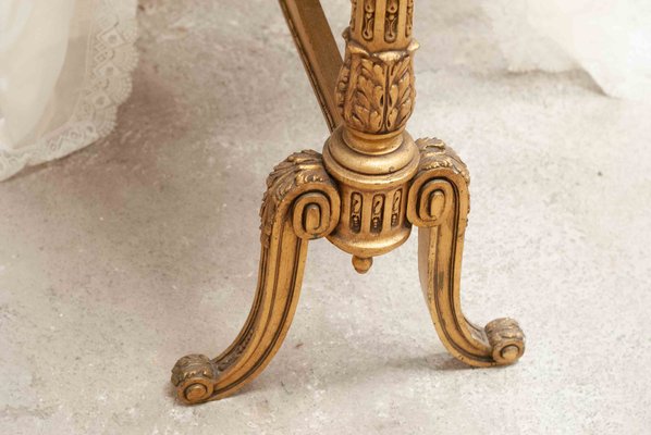 19th Century French Napoleon III Cradle in Carved & Gilt Wood-UJE-1384407