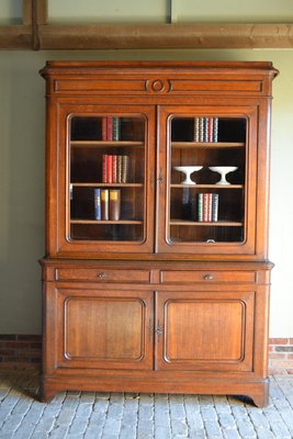 19th Century French Oak Bookcase-GTG-2020875