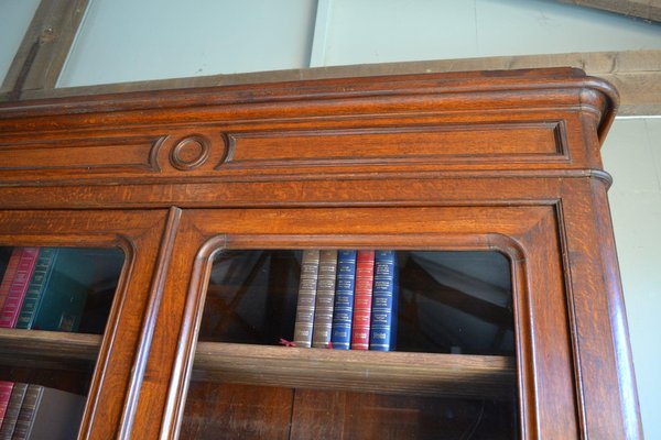 19th Century French Oak Bookcase-GTG-2020875