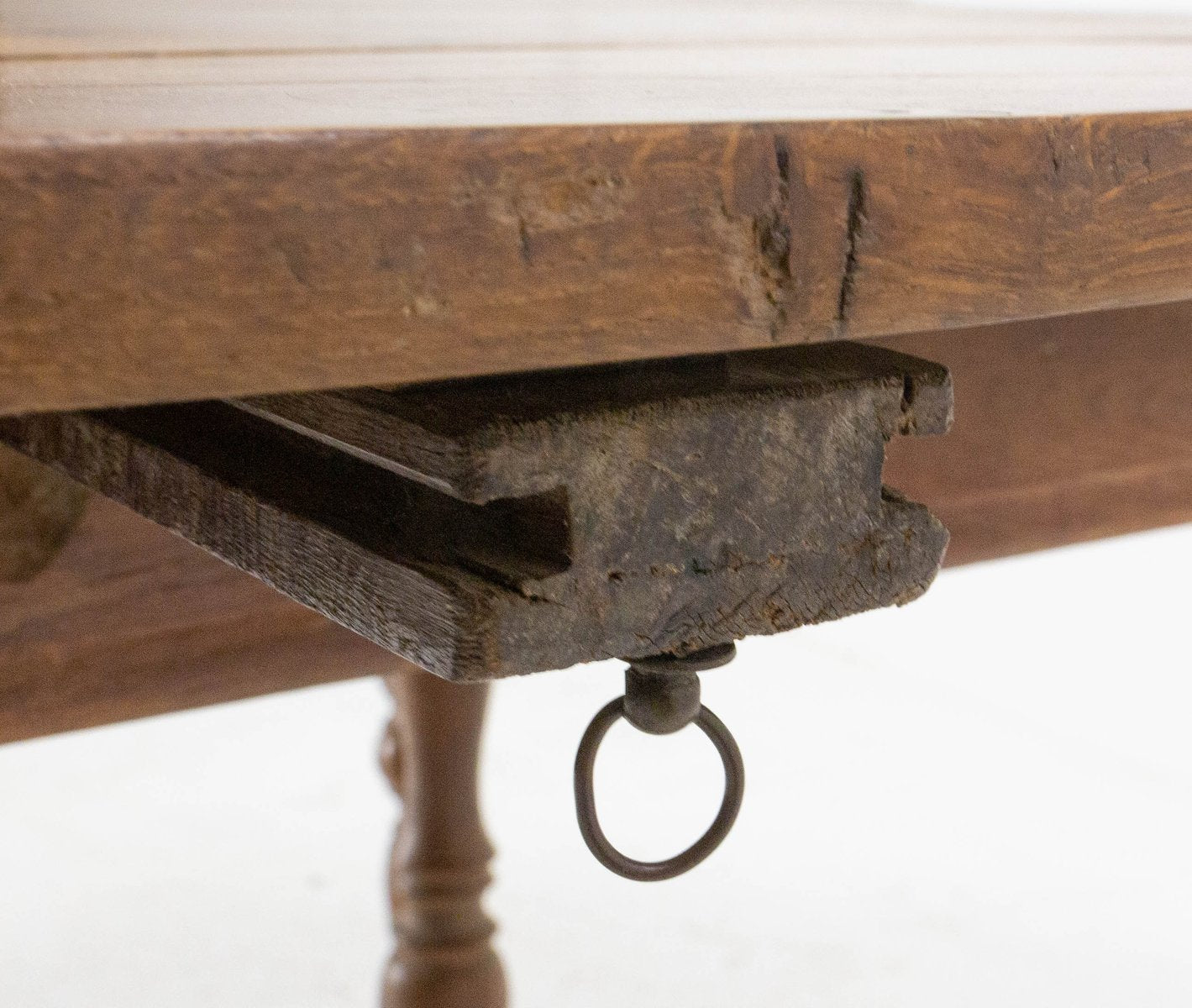 19th Century French Oak Extendable Dining Table