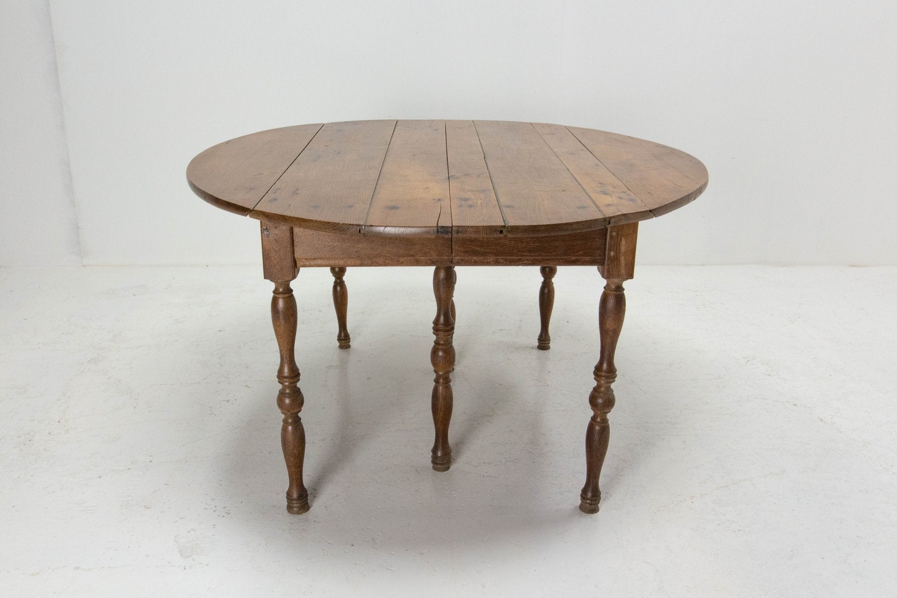 19th Century French Oak Extendable Dining Table