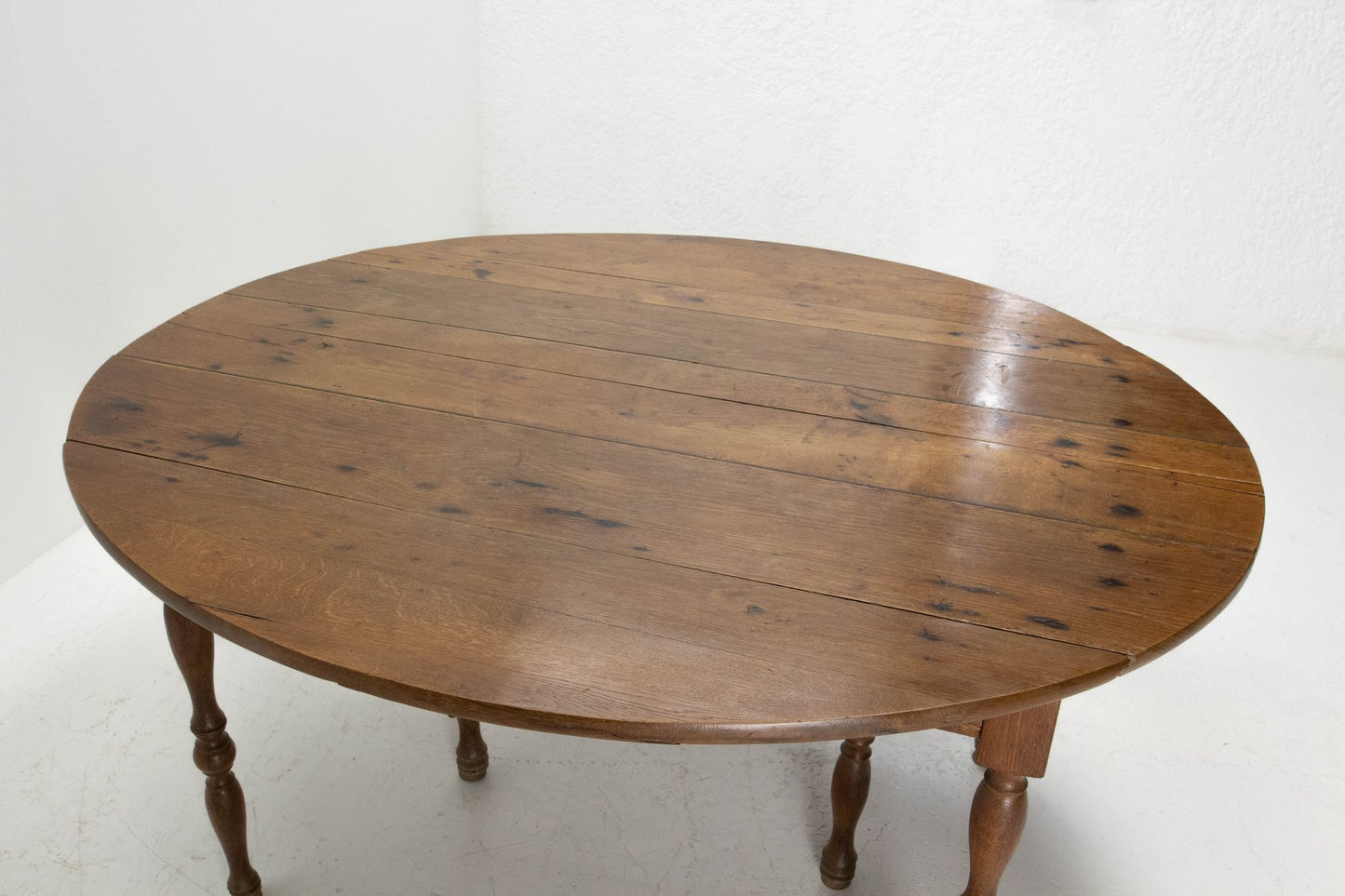 19th Century French Oak Extendable Dining Table