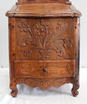 19th Century French Oak Salt Box-RVK-892543