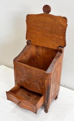 19th Century French Oak Salt Box-RVK-892543