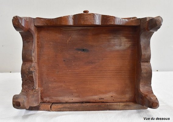 19th Century French Oak Salt Box-RVK-892543