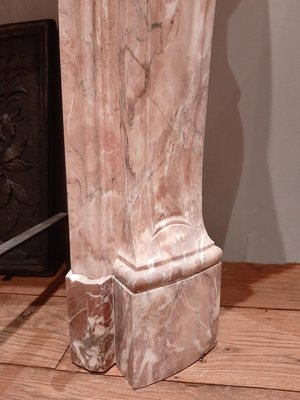 19th Century French Pink Marble Mantelpiece-TDA-1376446