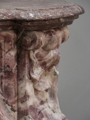 19th Century French Pink Marble Mantelpiece-TDA-1376432