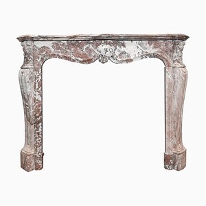 19th Century French Pink Marble Mantelpiece-TDA-1376446