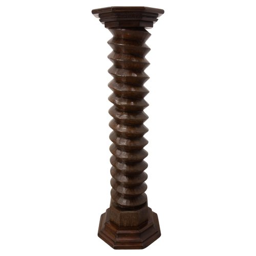 19th Century French Wine Press Screw Pedestal