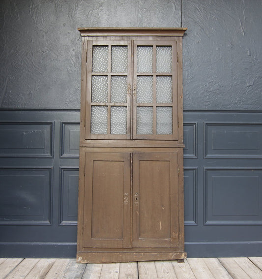 19th Century German Wall Cabinet Facade