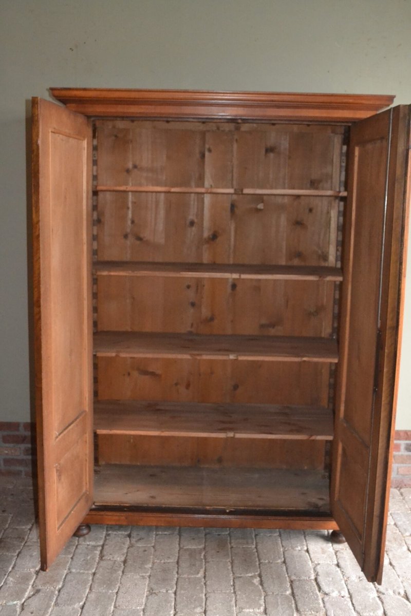 19th Century German Walnut Cupboard