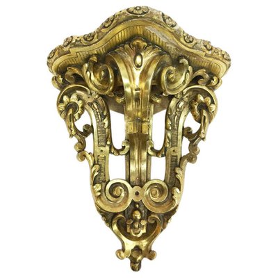 19th Century Gilded Corner Wall Bracket-UCH-1224548