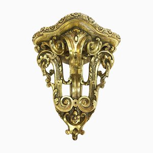 19th Century Gilded Corner Wall Bracket-UCH-1224548