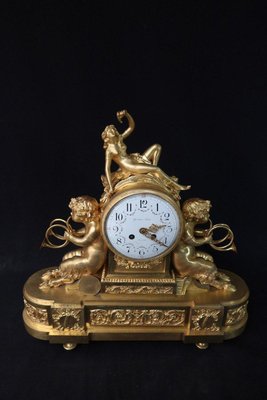 19th Century Gilt Bronze Clock-WSV-1368197