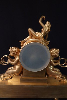 19th Century Gilt Bronze Clock-WSV-1368197