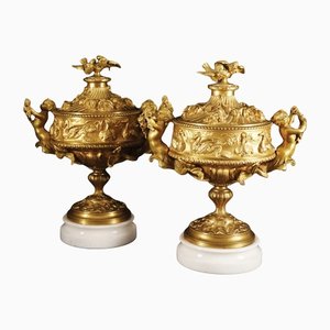 19th Century Gilt Bronze Cups, France, Set of 2-WIM-1150878