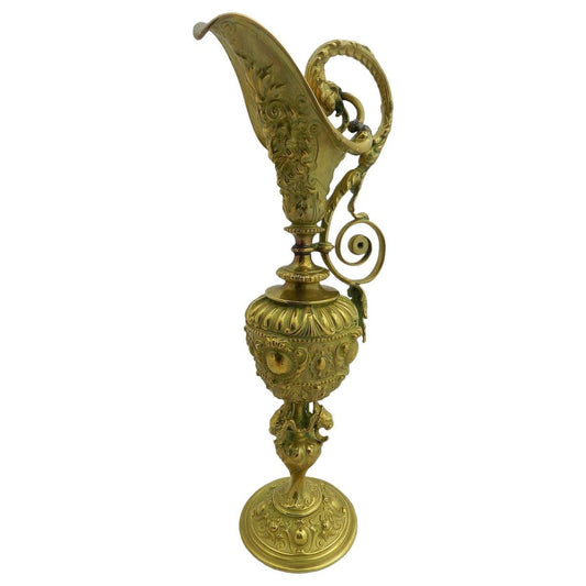 19th Century Gilt Bronze Ewer Decorative Pitcher