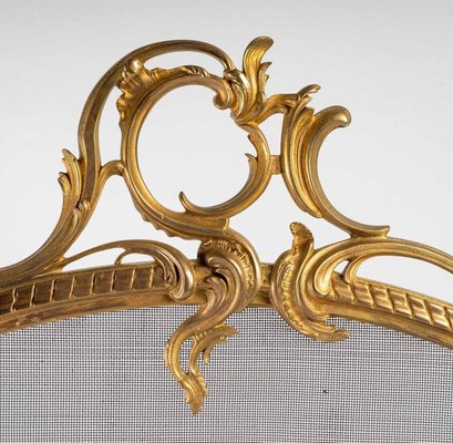 19th Century Gilt Bronze Fireback-WFS-915364