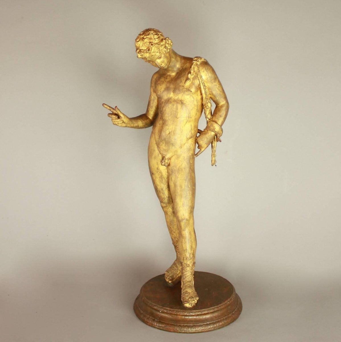 19th Century Gilt-Bronze Sculpture of Dionysus