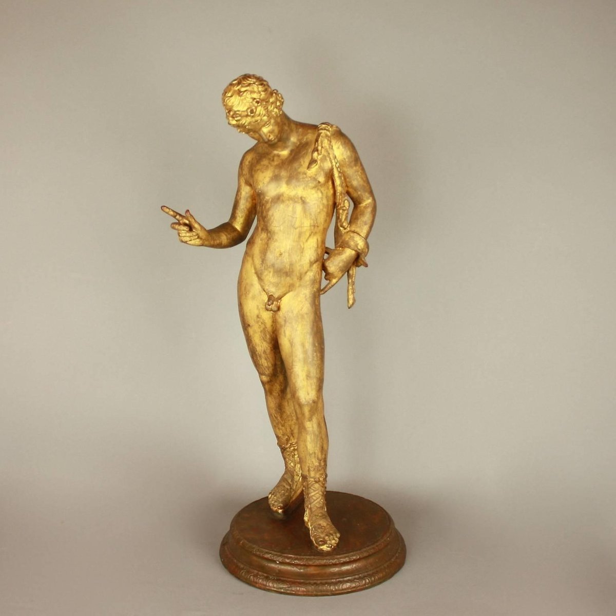 19th Century Gilt-Bronze Sculpture of Dionysus