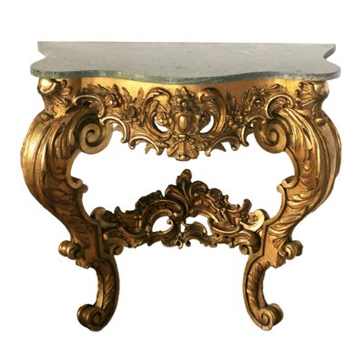 19th Century Giltwood Console Table-WMV-1433244