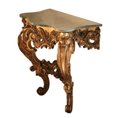 19th Century Giltwood Console Table-WMV-1433244