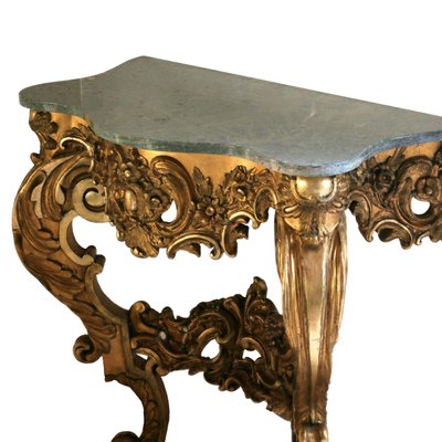 19th Century Giltwood Console Table-WMV-1433244