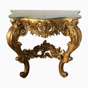 19th Century Giltwood Console Table-WMV-1433244