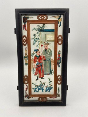 19th Century Glass and Wood Fixed Lantern Plate-QKG-1452506