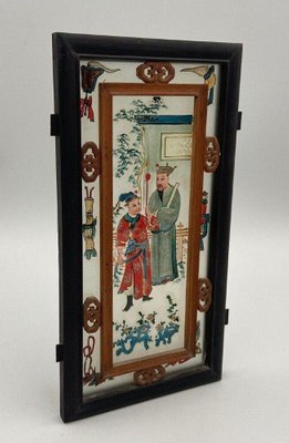 19th Century Glass and Wood Fixed Lantern Plate-QKG-1452506