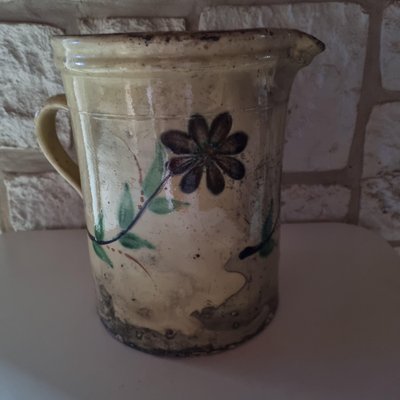 19th Century Glazed Earthenware Savoie Pitcher-GSF-1811560