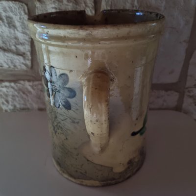 19th Century Glazed Earthenware Savoie Pitcher-GSF-1811560