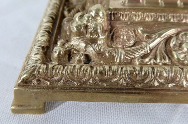 19th Century Golden Bronze Inkwell-RVK-1183063