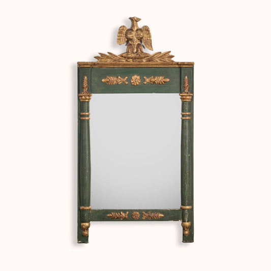 19th Century Golden Eagle Crest Mirror