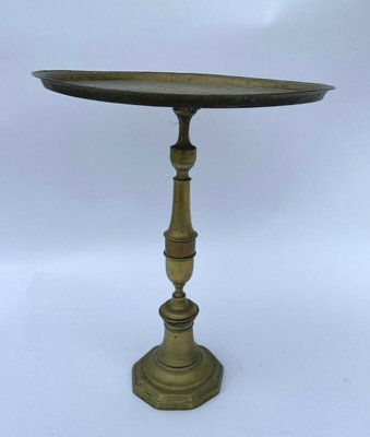 19th Century Gueridon Table in Bronze & Brass-QKG-1363708