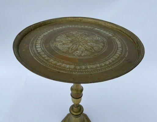 19th Century Gueridon Table in Bronze & Brass-QKG-1363708