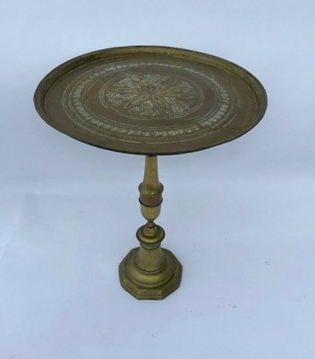 19th Century Gueridon Table in Bronze & Brass-QKG-1363708