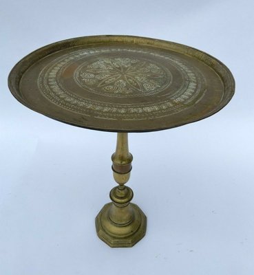 19th Century Gueridon Table in Bronze & Brass-QKG-1363708